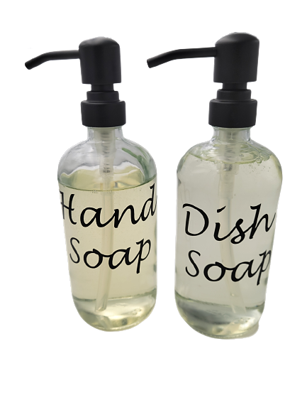 Refillable Dish Soap and Hand Soup Dispensers
